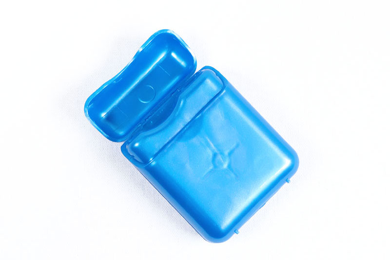 Square-shaped box dental floss box